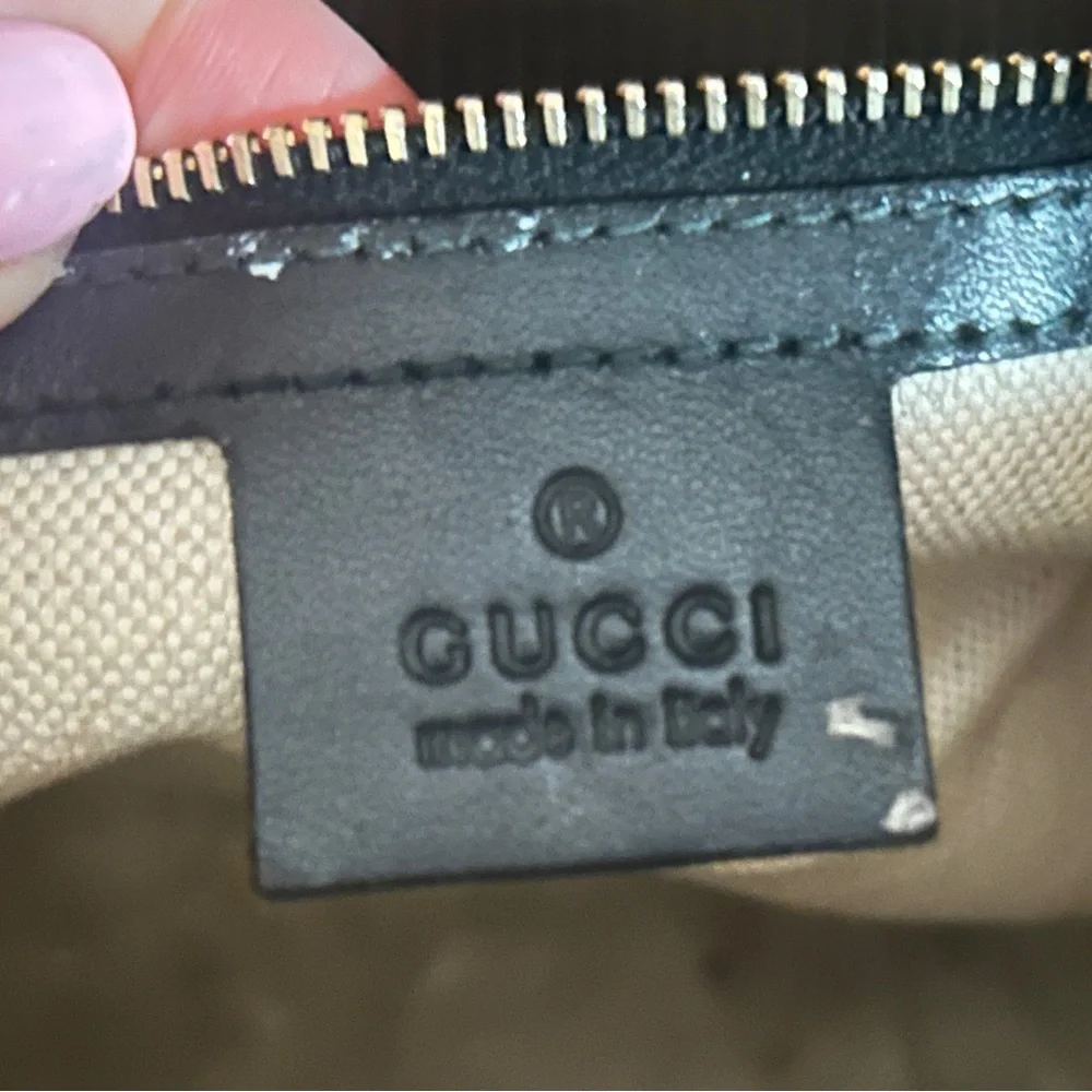 Gucci Diamante Boston Crossbody Canvas Leather Bag - Picture 8 of 14